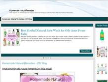 Tablet Screenshot of homemadenaturalremedies.com